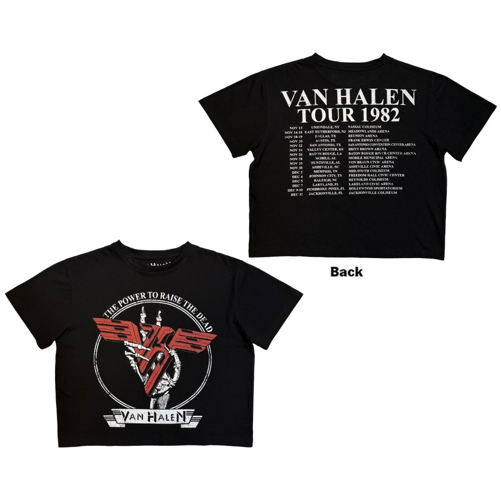 Van Halen - The Power To Raise The Dead Crop top - Black